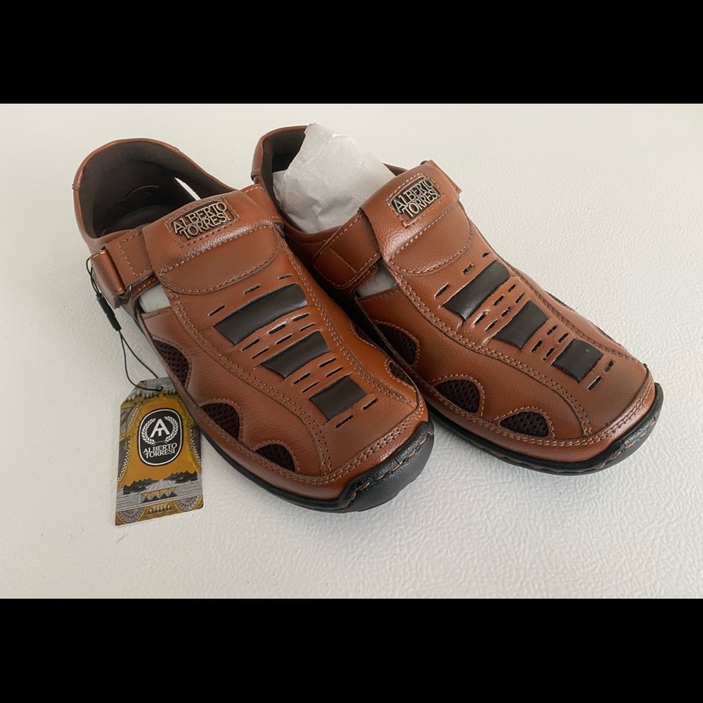 Alberto Torresi Men Tober Brown Sandals